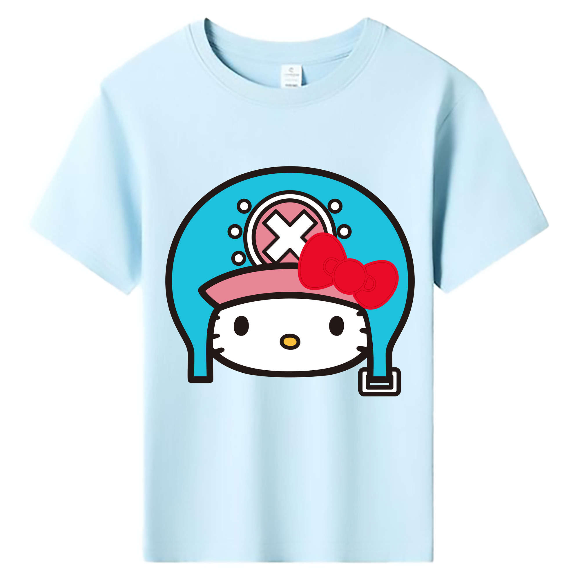 （画像用） Hello Kitty ハローキティ 綿100％キッズTシャツ（フロントプリント）